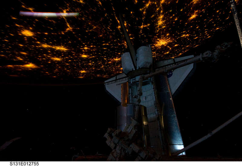 View of atmospheric limb from STS-131