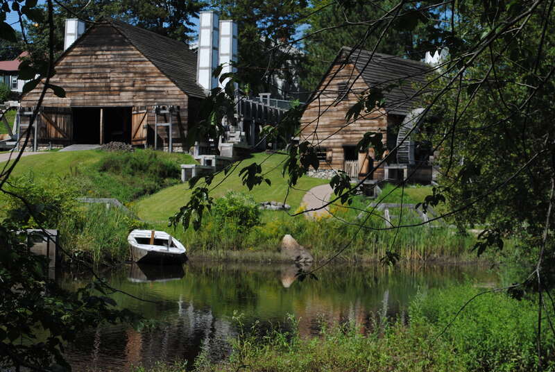 [view of the Forge and the Rolling and Slitting Mill, Saugus Iron Works National Historic Site]