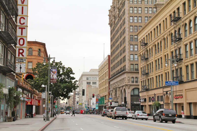 South Broadway, Downtown Los Angeles USA