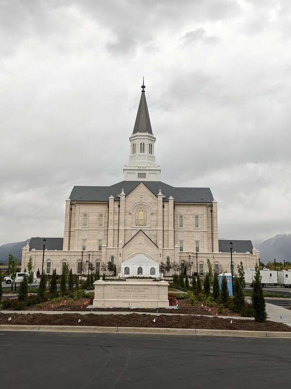photos during open house of the Taylorsville Utah Temple