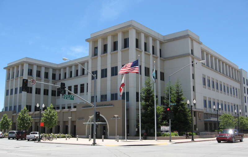 Photograph taken from the corner of Main St. and Maple St. in Watsonville, California.