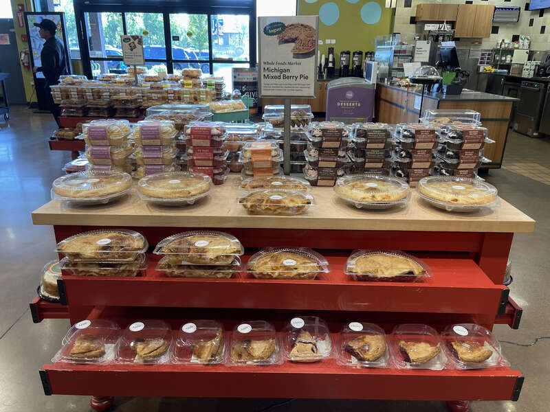 Pies at Whole Foods, Sonoma, California
