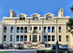 Built in 1913, this Beaux Arts-style school building was designed by Emmanuel L. Masqueray as the parish school for the Church of the Immaculate Conception.  Following the church’s renaming and designation as the Basilica of Saint Mary, the school