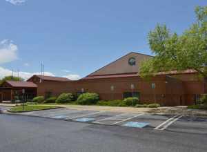A large brick activity center at Bohrer Park. This park is run by the city of Gaithersburg, Maryland. 506 South Frederick Avenue, Gaithersburg, Maryland 20877.