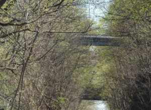 Looking southeast at Boonton Line on a sunny midday