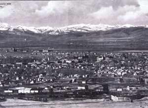 A photograph of Bozeman, Montana, from 1911, provided by the city of Bozeman.