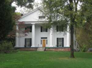 Bulloch Hall in Roswell, GA.  In this home, Theodore Roosevelt, Sr. and Martha Bulloch, the parents of 26th US President, Theodore Roosevelt, were married in December of 1853.