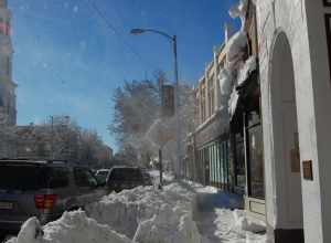 Cabot Street in the middle of winter
