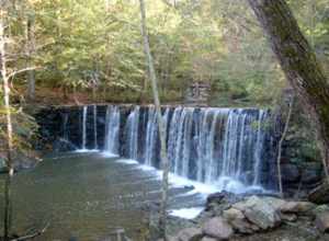 Dam at Cedarock Park, Alamance County, NC.  Image Created by Alamance County and released under Creative Commons Licensing.