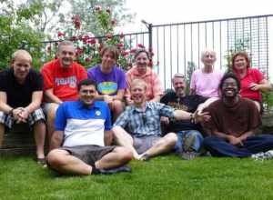 User:Buaidh got a bunch of Coloradan Wikimedians together in Arvada for The Great Colorado Wiknic 2013.