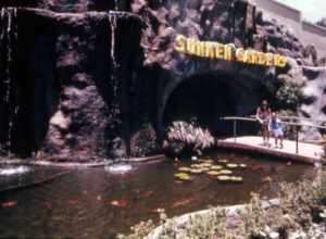 Local call number: COM03312
Title: Coy pond at the entrance to the Sunken Gardens: St. Petersburg, Florida
Date: ca. 1980
General Note: The Gardens began in 1903, when plumber and avid gardener George Turner Sr. purchased the six acres that would