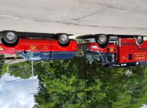 Dearborn, Michigan fire department ambulance and training vehicle