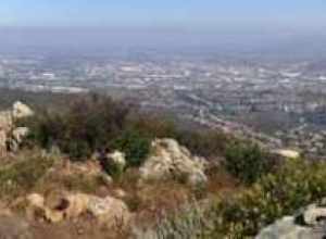 Looking north from Double Peak Park in San Marcos, California. Taken on 24 June 2016.