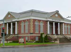 The historic First Christian Church (built 1929), located at 601 Shoshone Street North in Twin Falls, Idaho, United States, is listed as a contributing resource in the Twin Falls City Park Historic District and the Twin Falls Original Townsite