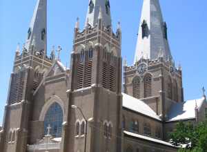 Holy Family Cathedral in Tulsa, Oklahoma. Photo taken by NMajdan.