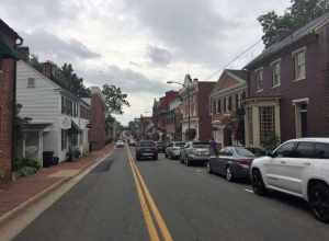 N. King Street in the historic district of Leesburg, Virginia