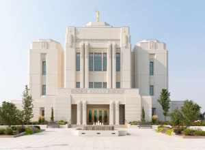 The Meridian Idaho Temple, a temple of The Church of Jesus Christ of Latter-day Saints in Meridian, Idaho.