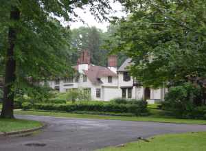 Houses on the southern side of Monmouth Road, just east of the Arlington Road intersection, in Cleveland Heights, Ohio, United States.  This neighborhood is part of the Shaker Farm Historic District, a historic district that is listed on the National