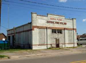 The Moss Point Central Fire Station building in Moss Point, Mississippi, part of the Moss Point Historic District