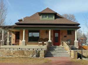 The Russell-Graves House, located at 5605 Yukon Street in Arvada, Colorado. The house is listed on the National Register of Historic Places.