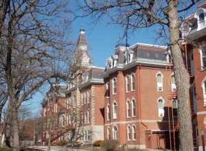 Ambrose Hall at St. Ambrose University in Davenport, Iowa.  It is listed on the National Register of Historic Places.