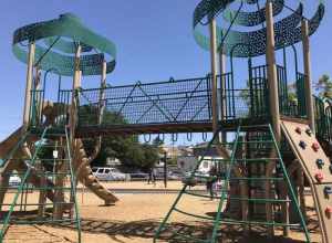 Main structure at San Bruno City Park Playground