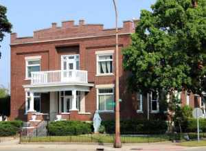The rectory at St. Mary of the Immaculate Conception Catholic Church in Muskegon, Michigan.
