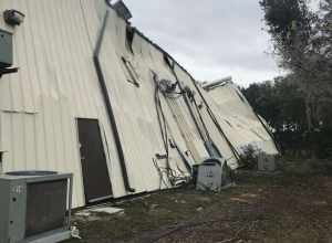 High end EF2 damage to a large building in St Petersburg Florida