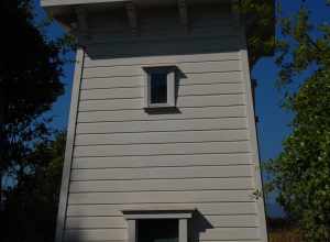 Water tank near Henry Rengstorff house. 3070 North Shoreline Boulevard. Mountain View, California, USA