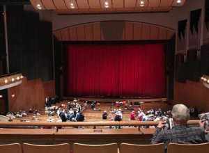 Interior of the Weidner Center in Green Bay, WI, before a performance by the Glenn Miller orchestra.
