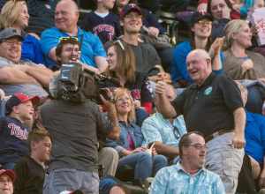 U.S. Department of Agriculture (USDA) Secretary Sonny Perdue spends time with USDA employees at Target field to meet with and watch a Minnesota Twins (vs. Rangers) baseball game, during USDA Night, in Minneapolis, MN, on August 6, 2017. Following a