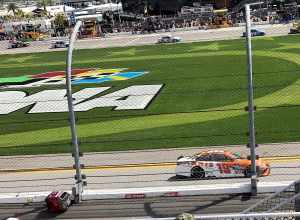 Daniel Suárez at The Advance Auto Parts Clash at Daytona International Speedway February 19,2017