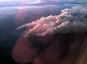 Montana Fire from 30,000'