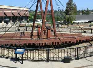 Railroad Turntable in Folsom, California.