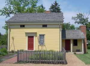 The restored home of Newel K. Whitney, located in Historic Kirtland Village, Kirtland, Ohio.