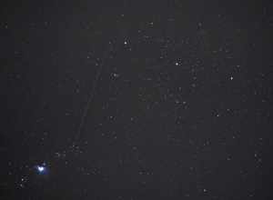 
500px provided description: Geminid meteor passing through Orion [#meteor ,#meteor shower ,#geminid]