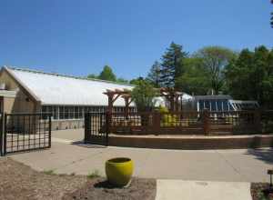 The conservatory at Vander Veer Botanical Park in Davenport, Iowa.