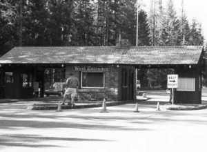 West Entrance Station, Glacier National Park, Montana, USA