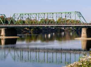 New Hope-Lambertville Bridge over the Delaware River, New Hope PA - Lambertville NJ