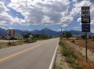 First reassurance sign along westbound Nevada State Route 488 (Lehman Caves Road) in Baker, Nevada