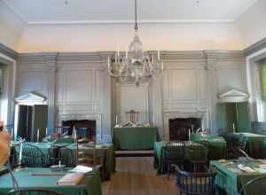 Assembly Room in Independence Hall, Philadelphia.