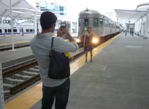 Denver - private cars bring glamor to Union Station.