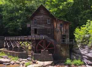 This is the Glade Creek Grist Mill in Babcock State Park, WV.