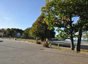 Endicott Rock State Park, Weirs Beach (Laconia), New Hampshire.  Westward view of the park.