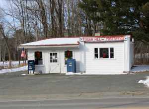 The US Post Office Building in Sugar Hill, New Hampshire