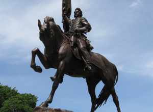 General John A. Logan statue at Grant Park in Chicago, USA