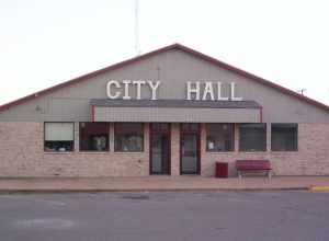 A picture of City Hall in Cache, Oklahoma