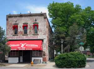 The Buckhorn Exchange, an historic restaurant in the Lincoln Park neighborhood of Denver, Colorado.