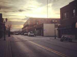 Downtown area of Elmhurst, Illinois