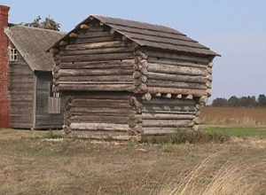 The Jacob Ebey Blockhouse in Ebey's Landing National Historical Reserve —located on Whidbey Island in the Puget Sound, Island County, Washington state.
The historic district and reserve are on the National Register of Historic Places in Island